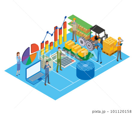 情報一元管理のイメージイラスト 101120158