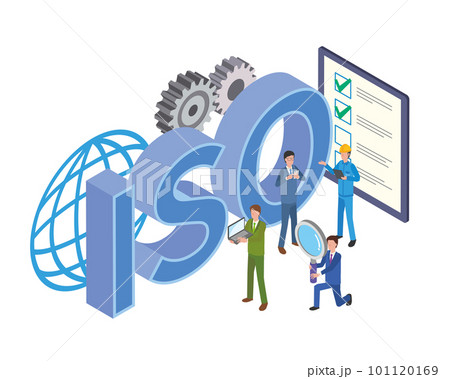 ISO認証取得に取り組む会社員 101120169