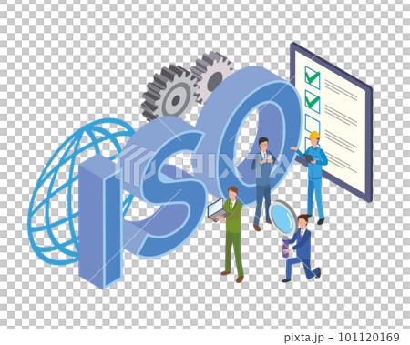 ISO認証取得に取り組む会社員 101120169