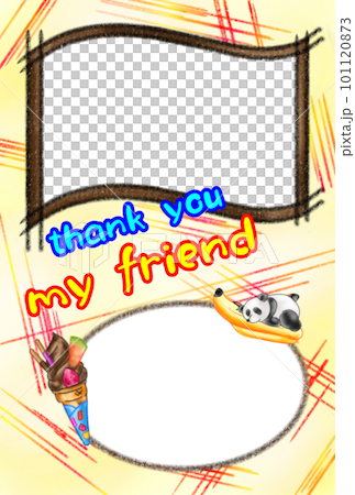 pop illustration photo frame 101120873