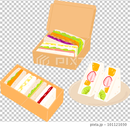Sandwich illustration set Sandwich illustration set 101121030