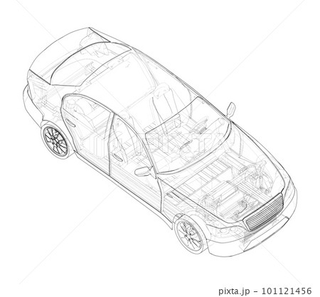 Electric Vehicle Sketch 101121456