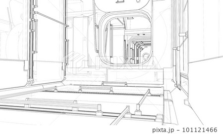 Interior of the space station 101121466