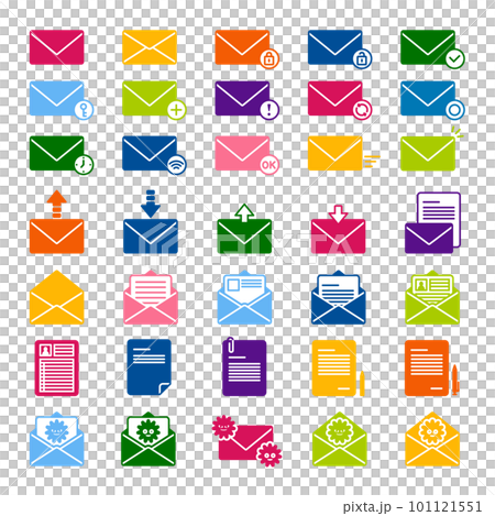 メールのアイコンのセット/Eメール/ビジネス/email/送信/受信/既読/未読/メッセージ メールのアイコンのセット/Eメール/ビジネス/email/送信/受信/既読/未読/メッセージ 101121551