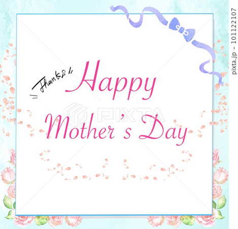 バラの花束母の日背景素材 101122107