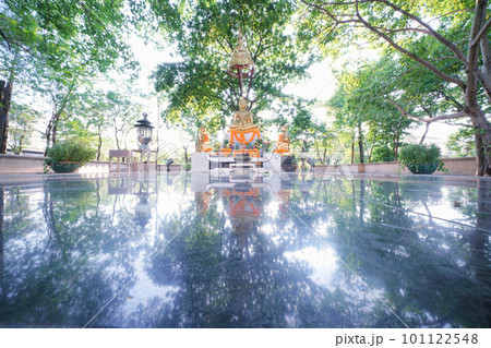 Buddha Statue in Benjakitti park in Bangkok Buddha Statue in Benjakitti park in Bangkok 101122548