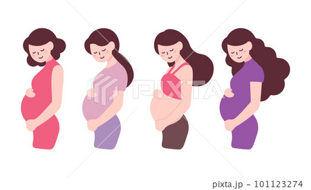妊婦　女性　セット 101123274