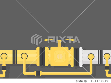 a large pipe for the supply of gas and oil, a water supply 101125019