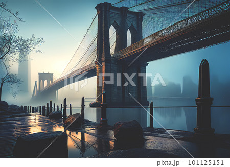 Brooklyn Bridge in New York City 101125151