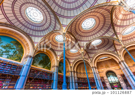 Labrouste reading room, national library, Paris, France 101126887