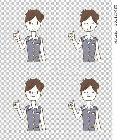 Woman with a blue scarf good 101127480