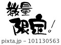 数量限定　筆文字　手書き 101130563