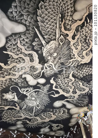 双龍図　法堂天井画　建仁寺 101130820
