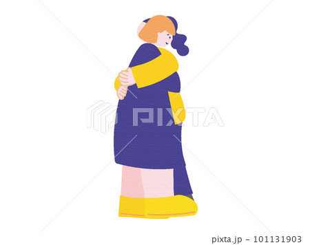 ハグをする女性二人 ハグをする女性二人 101131903