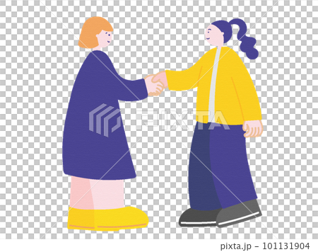 two women shaking hands two women shaking hands 101131904
