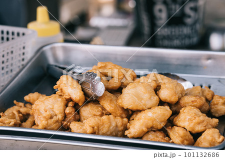 唐揚げ　支度　調理 101132686