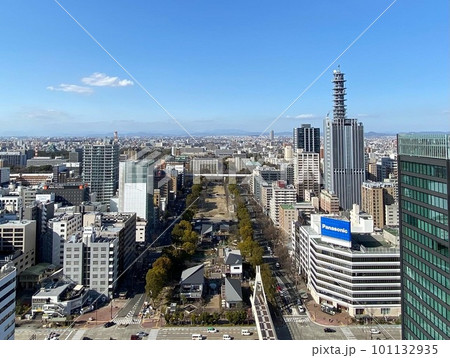 展望台から見た名古屋市・久屋大通 展望台から見た名古屋市・久屋大通 101132935