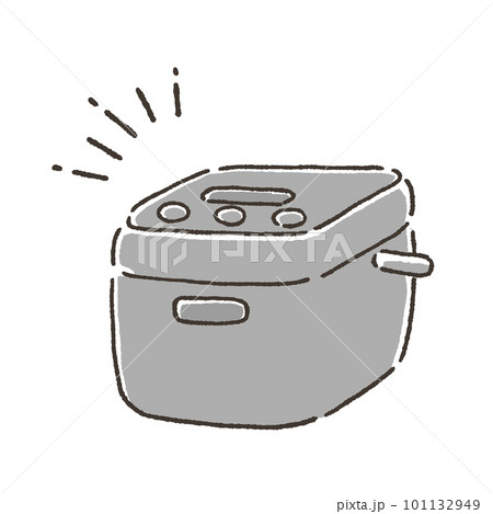 シンプルな炊飯器のイラスト 101132949