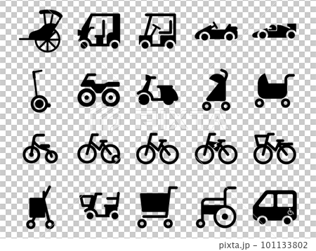 Set of icons such as baby senior tourist vehicle 101133802
