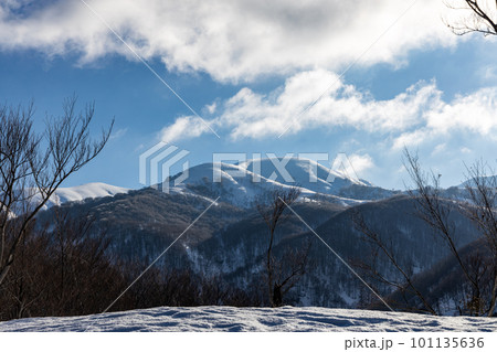 3月の守門岳を望む 3月の守門岳を望む 101135636