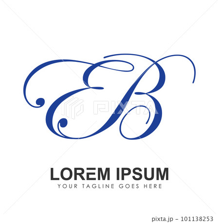 Initial Monogram Logo Letters  EB 101138253