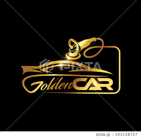 Gold Car Logo Vector icon 101138727