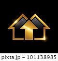 Golden Home Real Estate Logo Vector icon 101138985