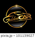 Gold Car Logo Vector icon 101139027