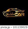 Gold Car Logo Vector icon 101139029