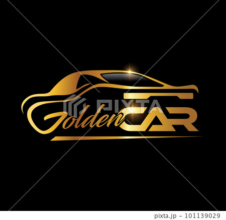 Gold Car Logo Vector icon Gold Car Logo Vector icon 101139029