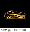 Gold Car Logo Vector icon 101139030