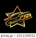 Gold Car Logo Vector icon 101139032