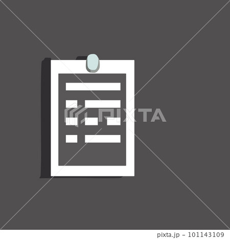壁に張られたメモ用紙 101143109