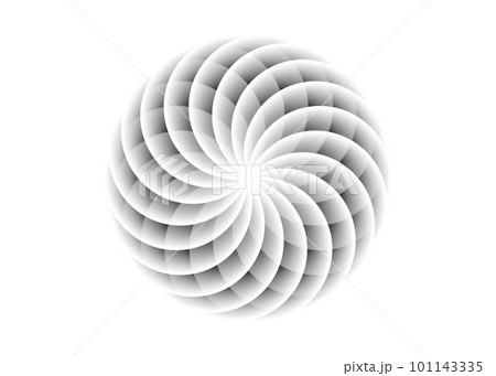 White Lotus Flower of Life. Sacred Geometry. Symbol of Harmony and Balance. Sign of purity. Flower logo design vector isolated on white background 101143335