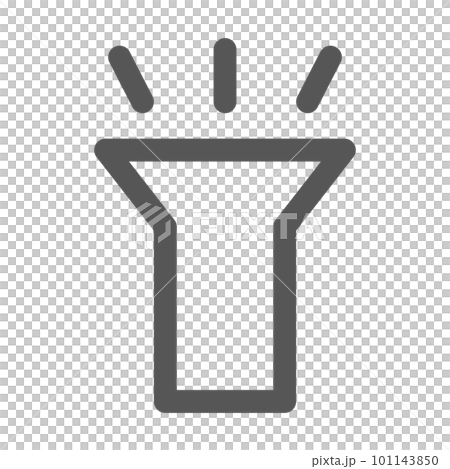 ミニミニアイコン　懐中電灯 101143850