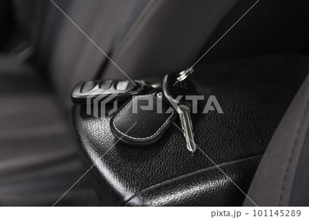 Key in new modern automobile. Car buying 101145289