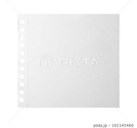 Blank notebook paper isolated on white. Space for design Blank notebook paper isolated on white. Space for design 101145460