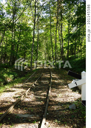 旧士幌線廃線跡の風景 糠平駅付近 旧士幌線廃線跡の風景 糠平駅付近 101145586