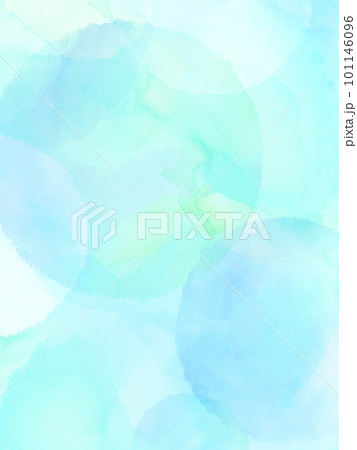 水彩で描いたブルーの水玉背景 101146096