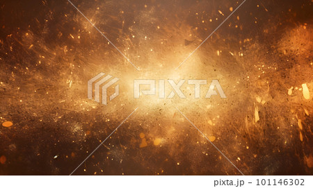 レトロの金色の壁面のような背景「AI生成画像」 101146302