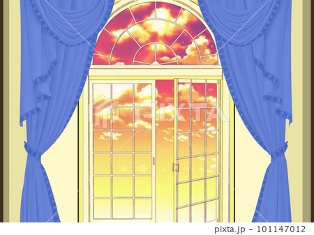 背景 ゴージャスなアーチ型の窓 背景 ゴージャスなアーチ型の窓 101147012