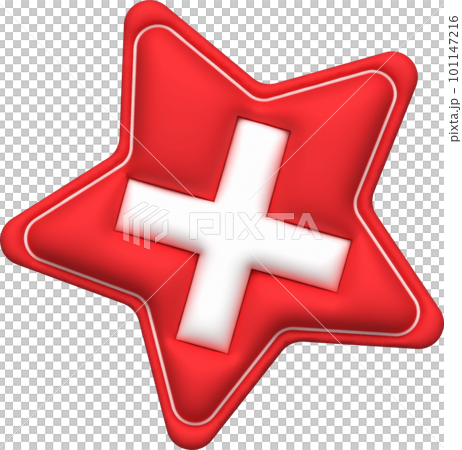 cross check mark icon button and no or wrong symbol on reject cancel sign button . rendering 3D. cross check mark icon button and no or wrong symbol on reject cancel sign button . rendering 3D. 101147216