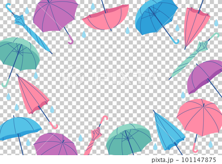梅雨シーズン傘のフレーム 101147875