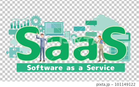 SaaSのイメージイラスト SaaSのイメージイラスト 101149122