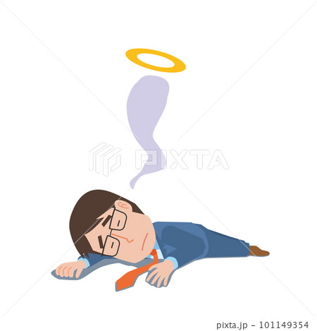 死亡する男性会社員 101149354