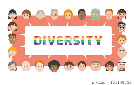 ダイバーシティのイメージイラスト ダイバーシティのイメージイラスト 101149359