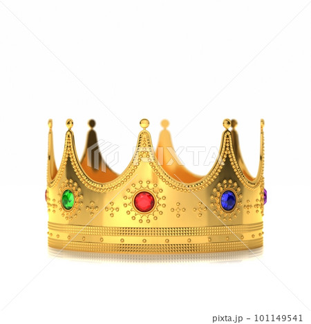 白い背景の王冠 101149541