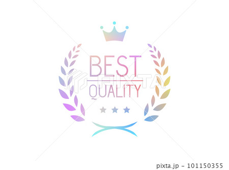 ベストクオリティ 月桂樹フレーム リース ベクターイラスト プリズムカラー ベストクオリティ 月桂樹フレーム リース ベクターイラスト プリズムカラー 101150355