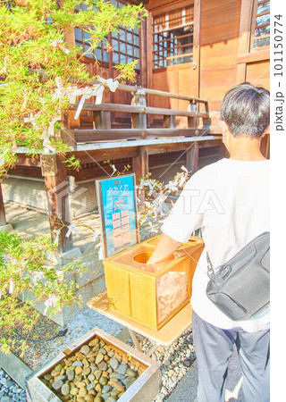 紅葉と水みくじ 101150774