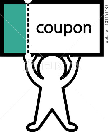 クーポンを持つ人 クーポンを持つ人 101151433
